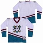 Anaheim Ducks Blank White Green Throwback Jersey