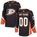 Anaheim Ducks Customized Black Authentic Jersey