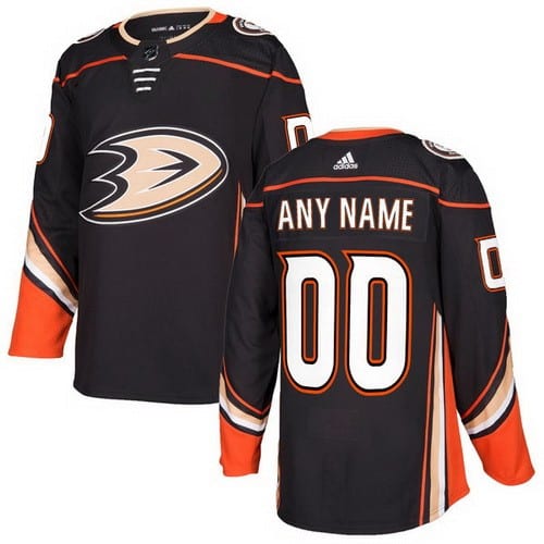 Anaheim Ducks Customized Black Authentic Jersey