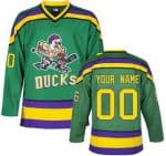 Anaheim Ducks Customized Green Retro Authentic Jersey