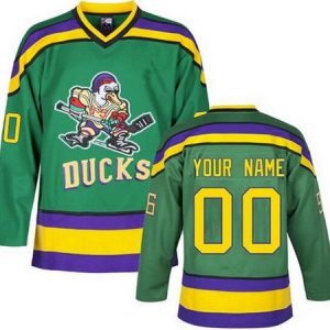 Anaheim Ducks Customized Green Retro Authentic Jersey