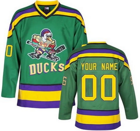 Anaheim Ducks Customized Green Retro Authentic Jersey