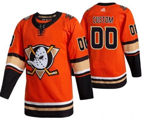 Anaheim Ducks Customized Orange Alternate Authentic Jersey