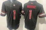 Arizona Cardinals #1 Kyler Murray Limited Black FUSE Vapor Jersey