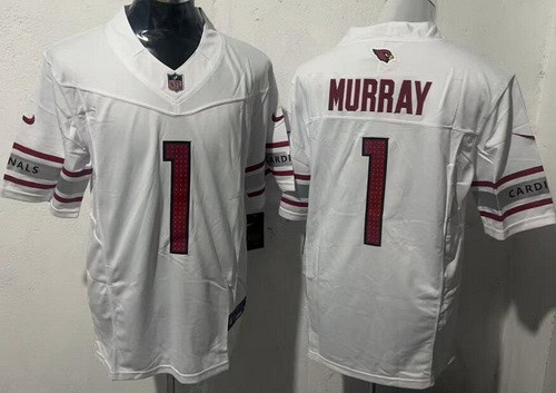 Arizona Cardinals #1 Kyler Murray Limited White FUSE Vapor Jersey