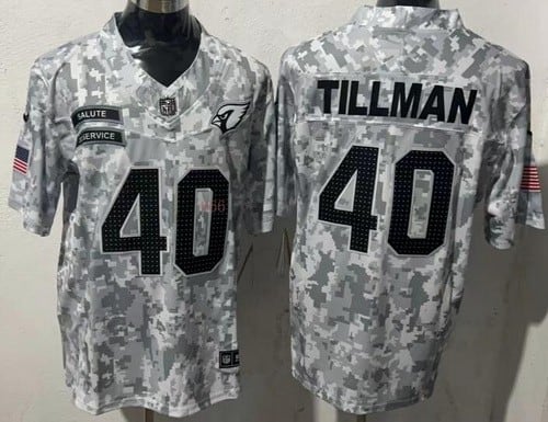 Arizona Cardinals #40 Pat Tillman Limited Arctic Camo 2024 Salute to Service Jersey