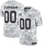 Arizona Cardinals Customized Limited Arctic Camo 2024 Salute to Service Jersey