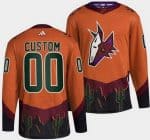 Arizona Coyotes Customized Burnt Orange 2022 Reverse Retro Authentic Jersey