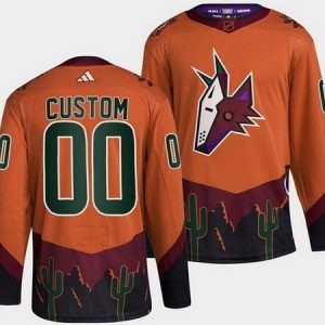 Arizona Coyotes Customized Burnt Orange 2022 Reverse Retro Authentic Jersey