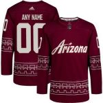 Arizona Coyotes Customized Garnet Alternate Authentic Jersey