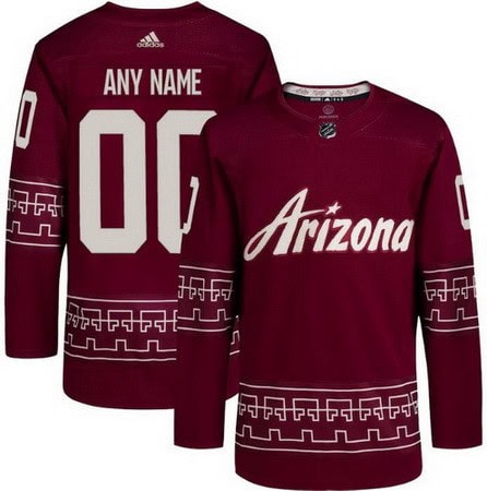 Arizona Coyotes Customized Garnet Alternate Authentic Jersey