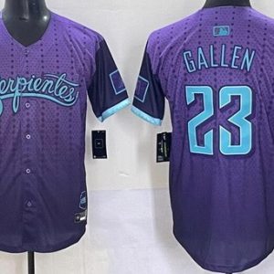 Arizona Diamondbacks #23 Zac Gallen Purple 2025 City Connect Limited Jersey