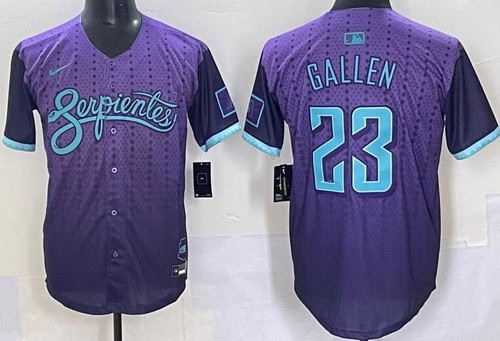 Arizona Diamondbacks #23 Zac Gallen Purple 2025 City Connect Limited Jersey