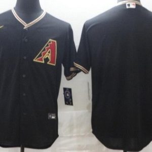 Arizona Diamondbacks Blank Black Alternate Cool Base Jersey