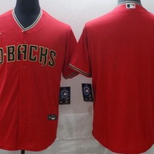 Arizona Diamondbacks Blank Red Alternate Cool Base Jersey