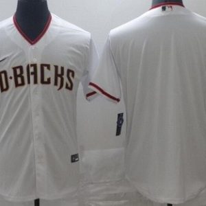 Arizona Diamondbacks Blank White Cool Base Jersey