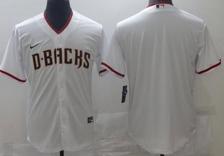 Arizona Diamondbacks Blank White Cool Base Jersey