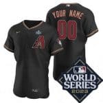 Arizona Diamondbacks Customized Black 2023 World Series Authentic Jersey