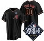 Arizona Diamondbacks Customized Black 2023 World Series Cool Base Jersey