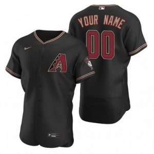 Arizona Diamondbacks Customized Black Alternate 2020 FlexBase Jersey