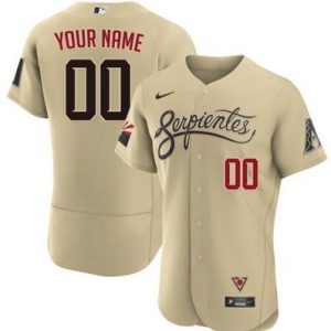 Arizona Diamondbacks Customized Cream 2021 City Authentic Jersey