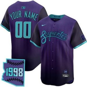 Arizona Diamondbacks Customized Purple 2025 City Connect Limited Jersey