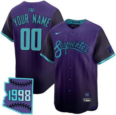 Arizona Diamondbacks Customized Purple 2025 City Connect Limited Jersey