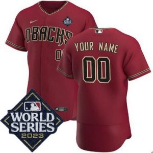 Arizona Diamondbacks Customized Red 2023 World Series Authentic Jersey
