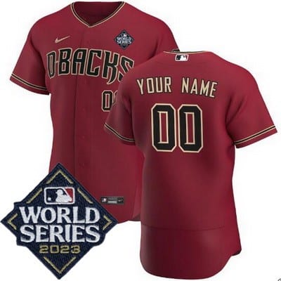 Arizona Diamondbacks Customized Red 2023 World Series Authentic Jersey