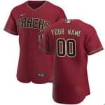 Arizona Diamondbacks Customized Red Alternate 2020 FlexBase Jersey