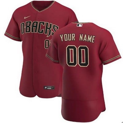 Arizona Diamondbacks Customized Red Alternate 2020 FlexBase Jersey