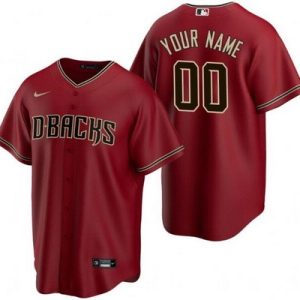 Arizona Diamondbacks Customized Red Nike Cool Base Jersey