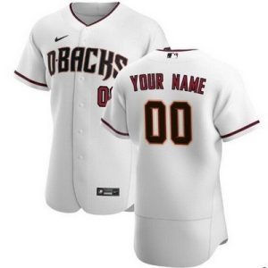 Arizona Diamondbacks Customized White 2020 FlexBase Jersey