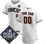 Arizona Diamondbacks Customized White 2023 World Series Authentic Jersey
