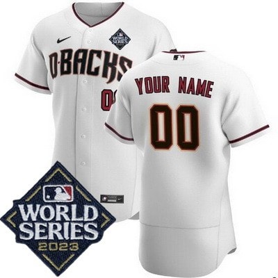 Arizona Diamondbacks Customized White 2023 World Series Authentic Jersey