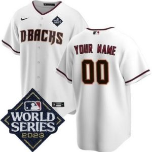 Arizona Diamondbacks Customized White 2023 World Series Cool Base Jersey