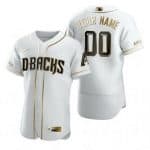 Arizona Diamondbacks Customized White Gold 2020 FlexBase Jersey