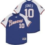 Atlanta Braves #10 Chipper Jones Blue 1974 Turn Back The Clock Jersey