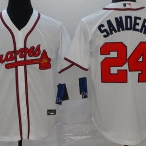 Atlanta Braves #24 Deion Sanders White 2020 Cool Base Jersey
