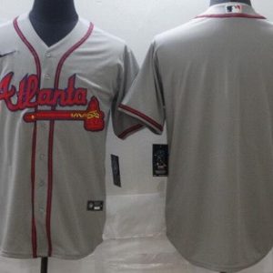 Atlanta Braves Blank Gray 2020 Cool Base Jersey