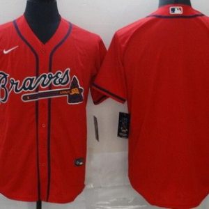 Atlanta Braves Blank Red Cool Base Jersey