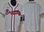 Atlanta Braves Blank White 2020 Cool Base Jersey