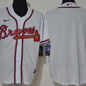 Atlanta Braves Blank White 2020 Cool Base Jersey