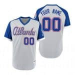Atlanta Braves Customized Gray 1979 Turn Back The Clock Jersey