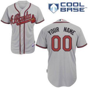 Atlanta Braves Customized Gray Cool Base Jersey