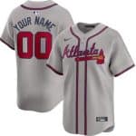 Atlanta Braves Customized Gray Limited Jersey