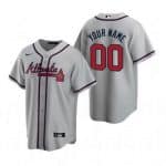 Atlanta Braves Customized Gray Road 2020 Cool Base Jersey