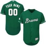 Atlanta Braves Customized Green Celtic FlexBase Jersey