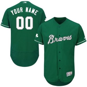 Atlanta Braves Customized Green Celtic FlexBase Jersey