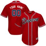 Atlanta Braves Customized Red Cool Base Jersey